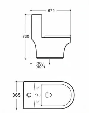 BÀN CẦU 1 KHỐI MODEL V-1067