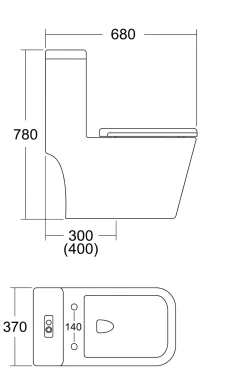 BÀN CẦU 1 KHỐI MODEL V-1068