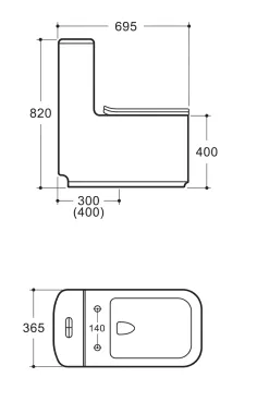 BÀN CẦU 1 KHỐI MODEL V-1069