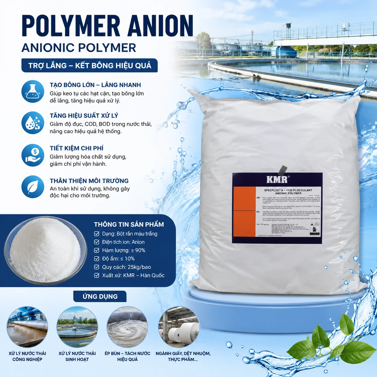 Polymer Anion (Anionic Polyacrylamide - APAM)