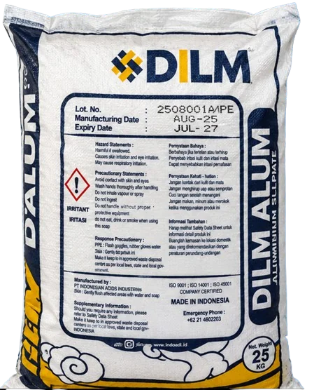 PHÈN NHÔM INDONESIA DILMALUM (Aluminium Sulfate) 